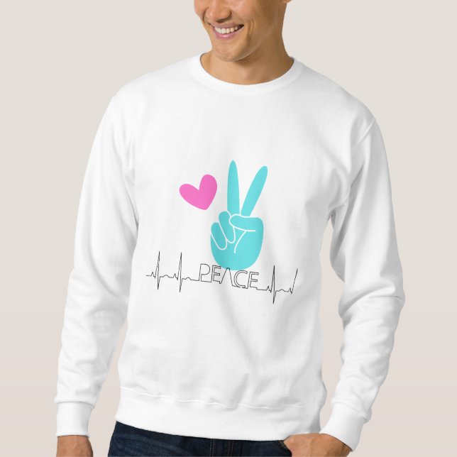 Moletom Paz e amor dos homens (Frente)