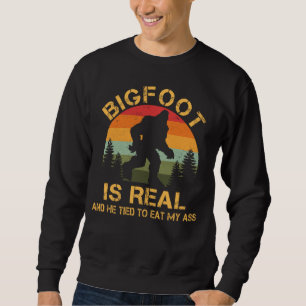 Moletom Pé Grande é Real Ele Tentou Comer Sasquatch Engraç