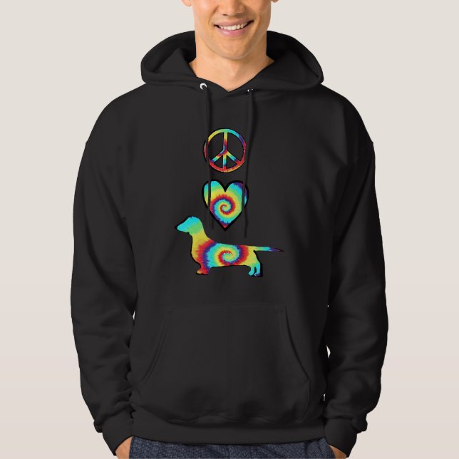 Moletom Peace Love Dachshances (Frente)