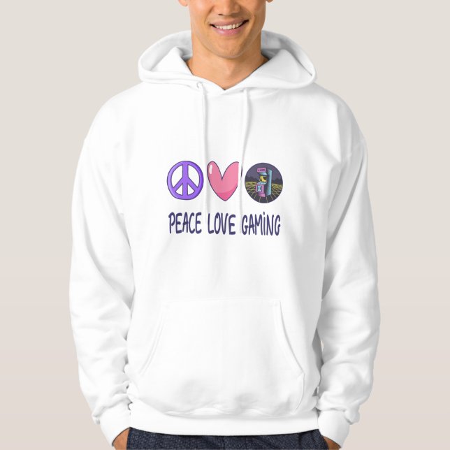 Moletom Peace Love Gaming (Frente)
