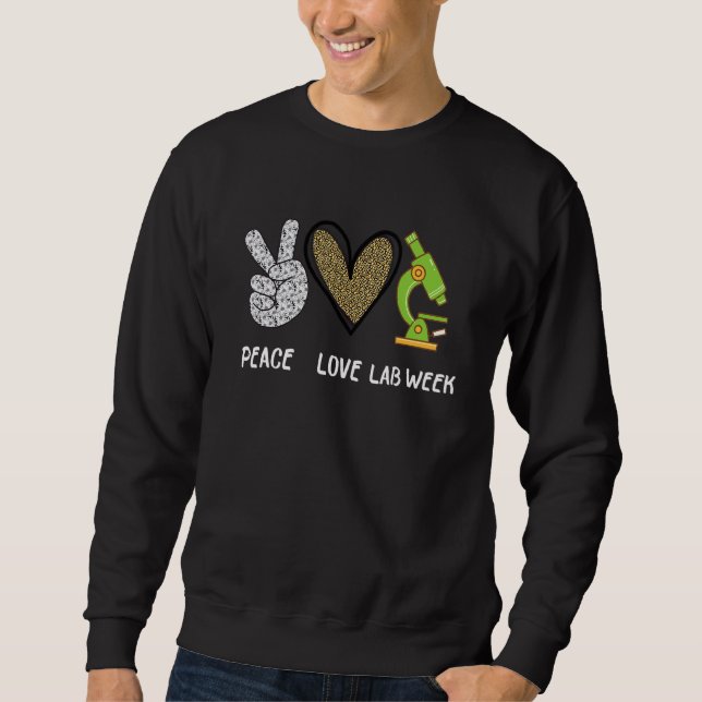 Moletom Peach Love Lab Week 2022 Laboratory Tech Technolog (Frente)