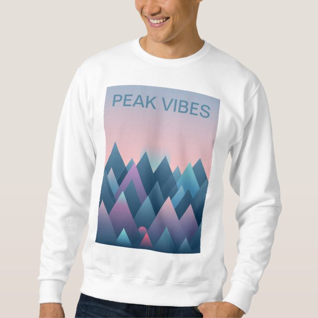 Moletom Peak Vibes: Mountain Adventure Sweatshirt (Frente)