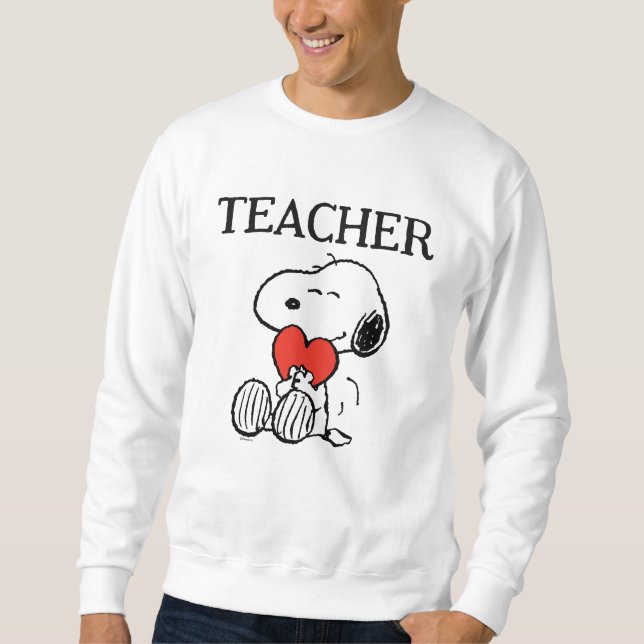 Moletom Peanuts | Snoopy Heart Hug Teacher (Frente)