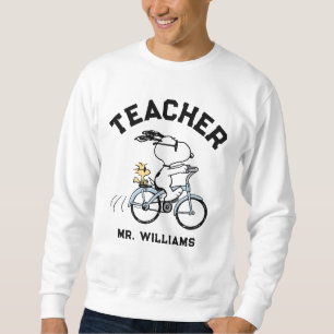 Moletom Peanuts   Snoopy & Woodstock Bicycle Teacher
