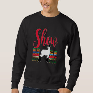 Moletom Pecuária Mostra Mãe Lamb Silhouette Sheep Serape G