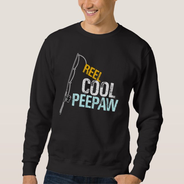 Moletom Peepaw  From Granddaughter Grandson Reel Cool Peep (Frente)