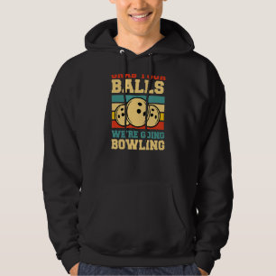 Moletom Pegue suas bolas, vamos fazer Boliche, Retro Vinta