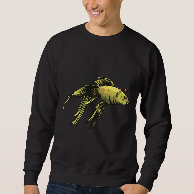 Moletom Peixe de Tinta ouro (Frente)