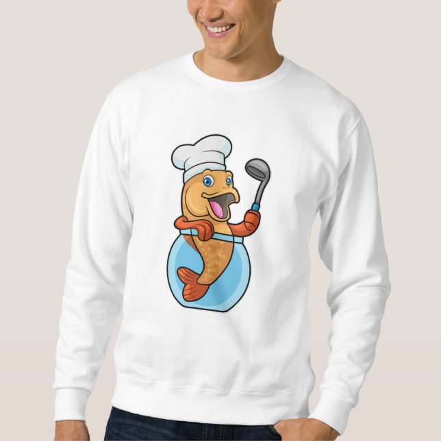 Moletom Peixe em Vidro Cozinhado com Colher de Sopa (Frente)