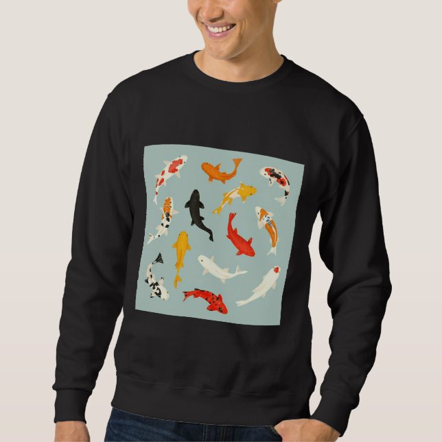 Moletom Peixe Koi Dourado (Frente)