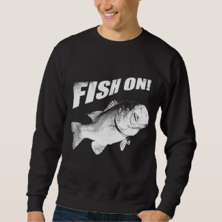 Moletom Peixes do baixo Largemouth sobre
