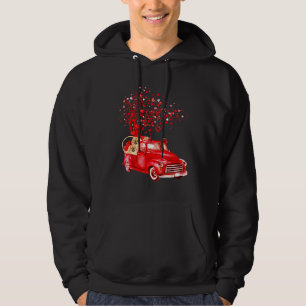 Moletom Pekingese Riding Red Truck Namorados Borboleta Hea