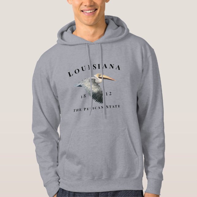 Moletom Pelican State 1812 Mens Hoodie (Frente)