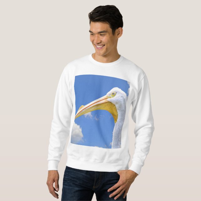 Moletom Pelicano Branco Americano (Frente Completa)
