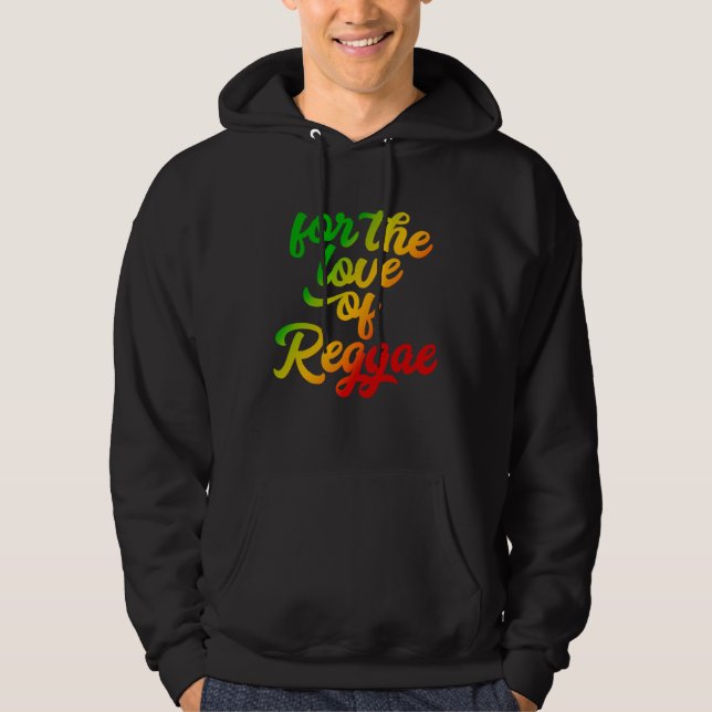 Moletom Pelo Amor das Cores do Reggae Rasta (Frente)