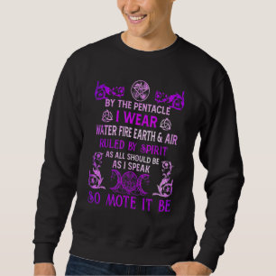 Moletom Pelo Pentáculo Eu Visto Água Fogo Terra E Ar Ru