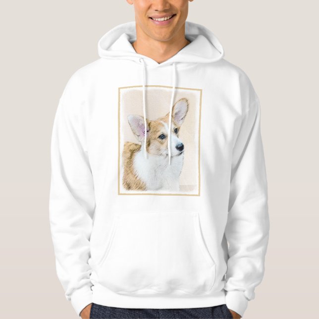 Moletom Pembroke Welsh Corgi - Pintura Original para Cacho (Frente)