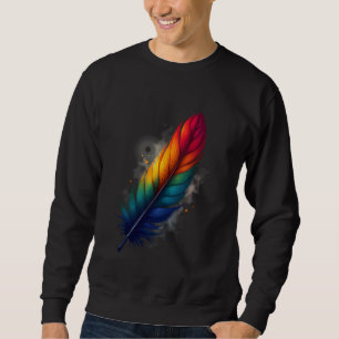 Moletom Penas Tribais Coloridas Indígenas Nativos American