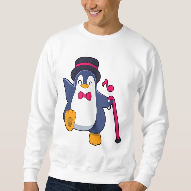 Moletom Penguin como Groom com Tie (Frente)