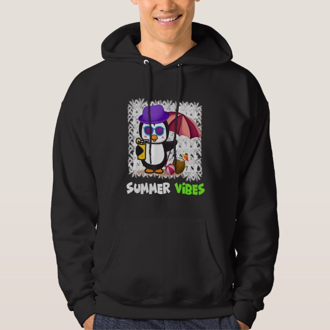 Moletom Penguin Summer Summertime Summer Vibes Palm Tree (Frente)