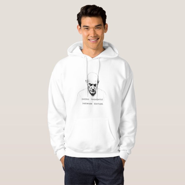 Moletom Pensamentos em Excesso? Edição Premium (Frente Completa)