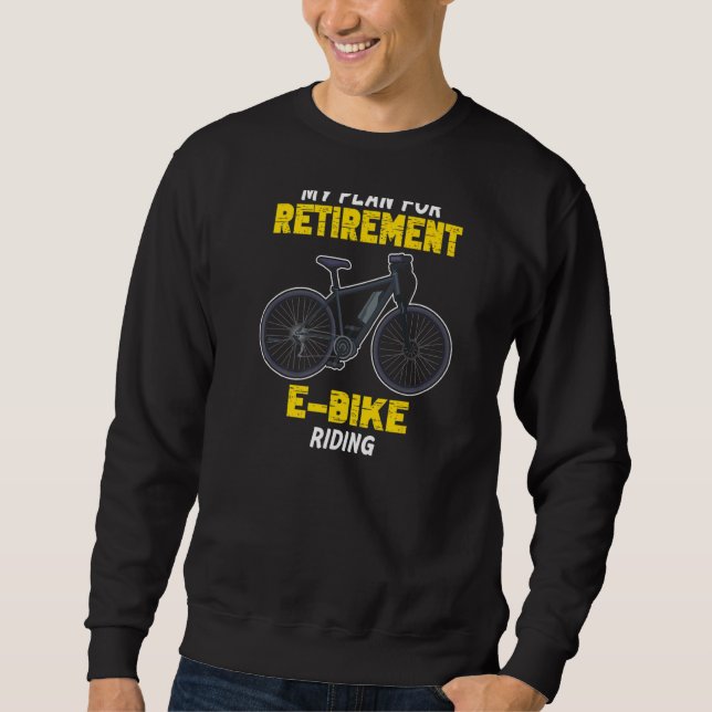 Moletom Pensão de reforma E bicicleta dirige-se a uma bici (Frente)