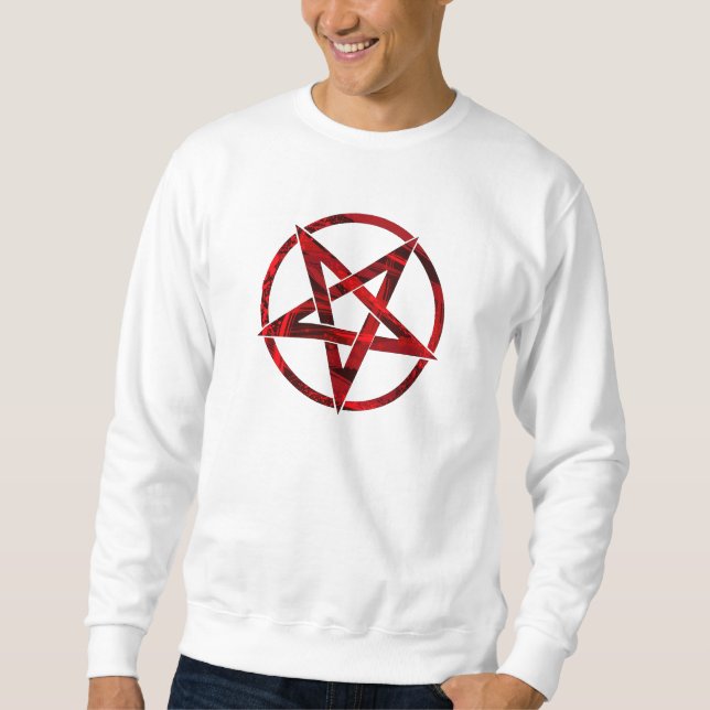 Moletom Pentagrama do diabo vermelho (Frente)