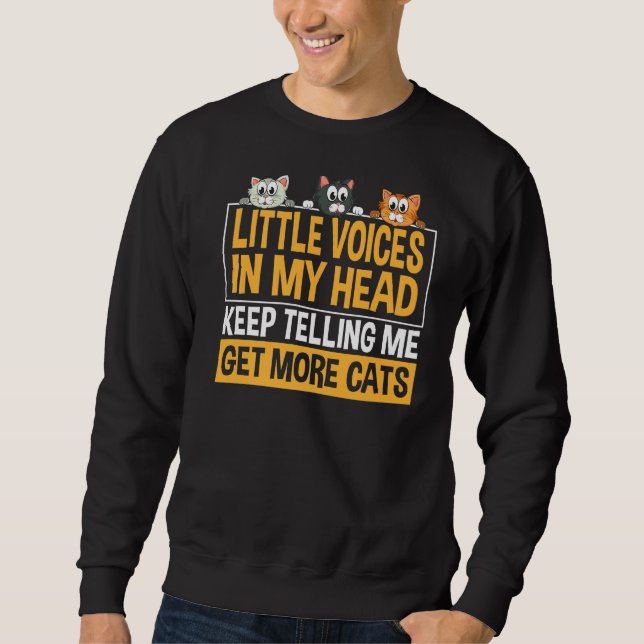 Moletom Pequenas Vozes Na Minha Cabeça Continuam Me Dizend (Frente)