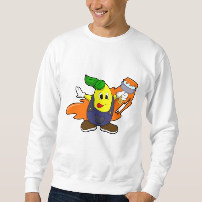 Moletom Pêra como Pintor com pincel (Frente)