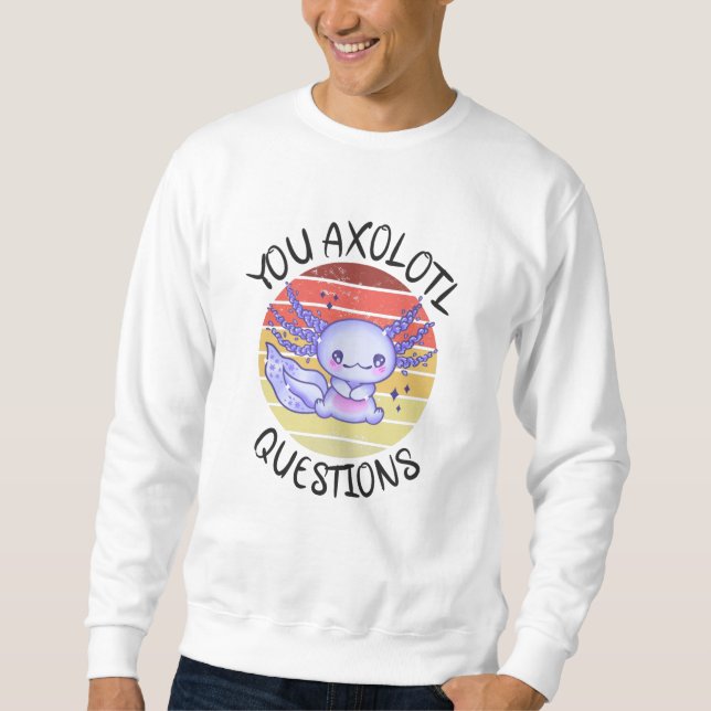 Moletom Perguntas axolotl (Frente)