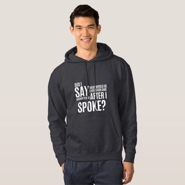 Moletom Período de perguntas e respostas após a minha inte (Frente Completa)