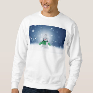 Moletom Personagem adorável de boneco de neve de Natal do