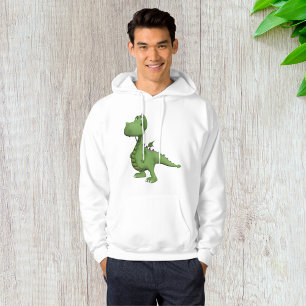 Moletom Personagem de Dinossauro Verde com Espinhos Roxos