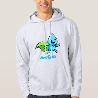 Moletom Personagem de Gota de Água Estilo de Vida Verde