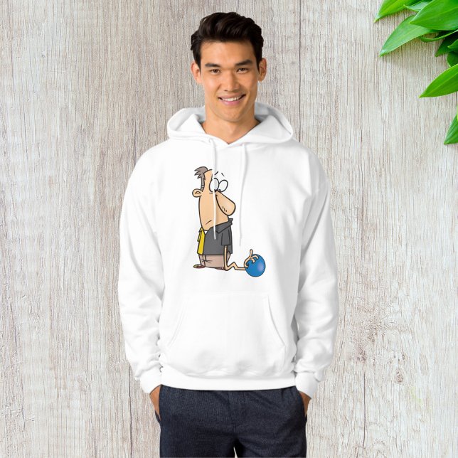 Moletom Personagem engraçado e triste de jogador de bolich (Criador carregado)