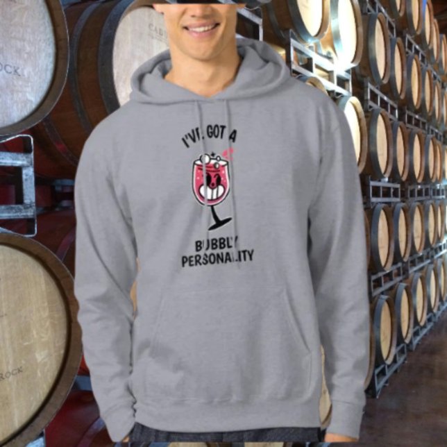 Moletom Personalidade Espumante – Camisola de Capuz para A (Criador carregado)