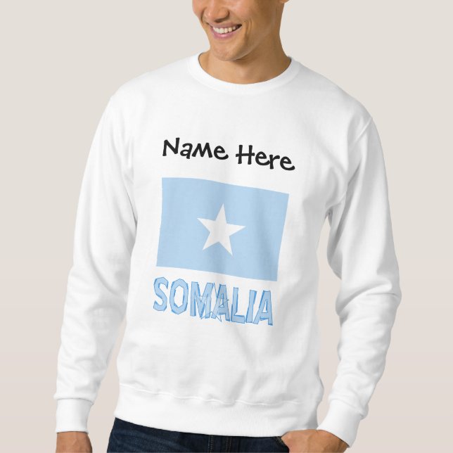 Moletom Personalização Negra do Sinalizador Somali da Somá (Frente)