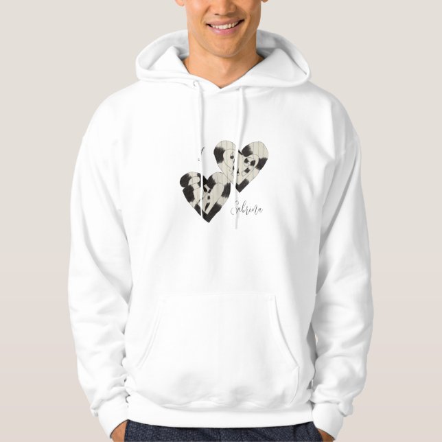 Moletom Personalizado "Estou Apaixonado" Hoodie De Dois Co (Frente)