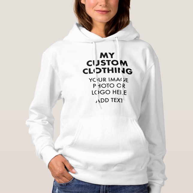 Moletom Personalizado FEMININO BRANCO (Frente)