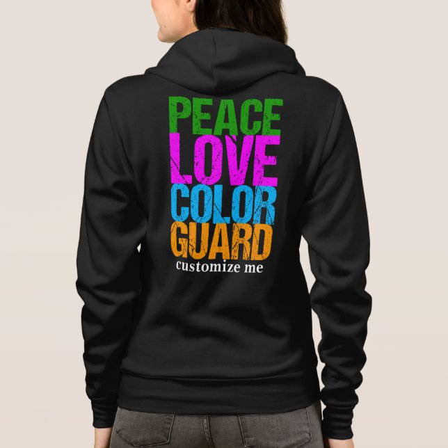 Moletom Personalizar Guarda de Cores do Peace Love (Verso)