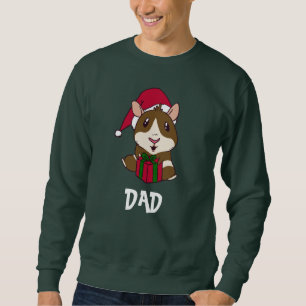 Moletom Personalize Família Porquinho-da-índia Natal Papai