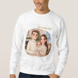 Moletom Personalized Child’s First Christmas Hoodie – Men’