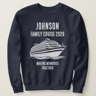 Moletom Personalized Editable Text Cruise Holiday Merch