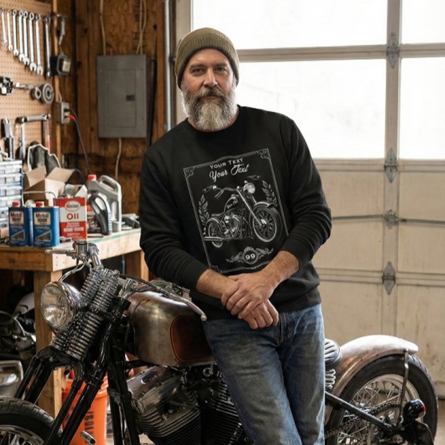 Moletom Personalized Motorcycle Biker Sweatshirt Gift (Criador carregado)