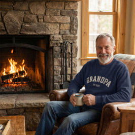 Moletom Personalized New Grandpa Est Date Father's Day