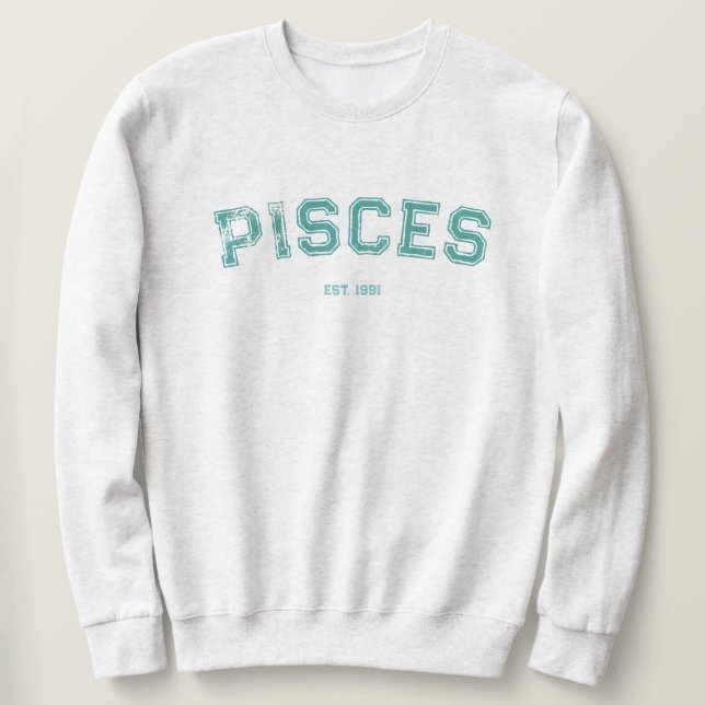Moletom Personalized Zodiac Birth Year Sweatshirt (Frente do Design)