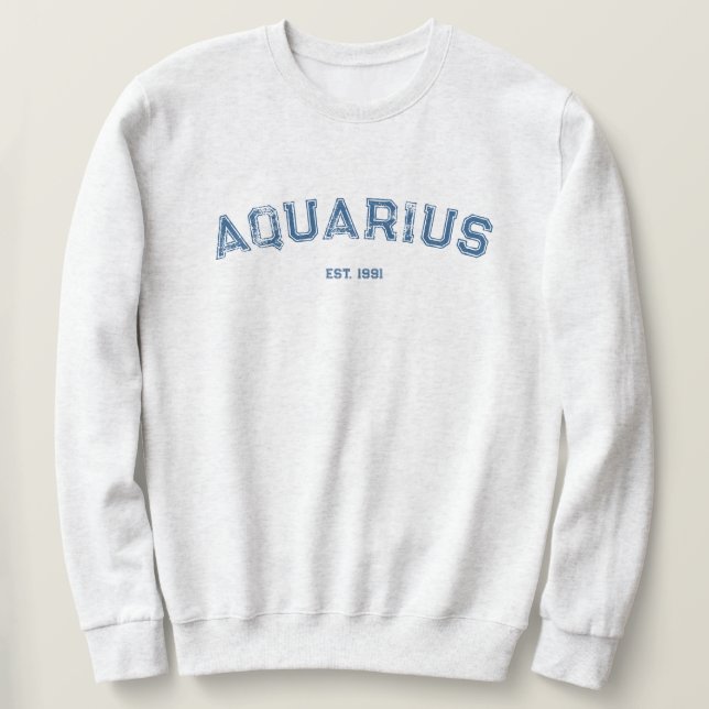 Moletom Personalized Zodiac Birth Year Sweatshirt (Frente do Design)