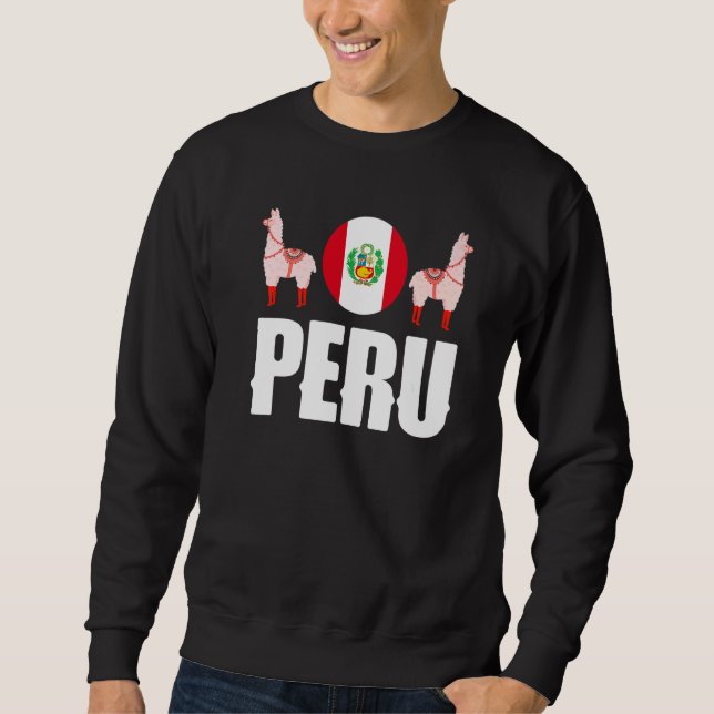 Moletom Peru Peruvian Peru Flag Peru National Animal   (Frente)