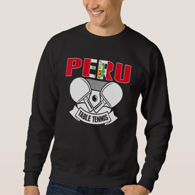 Moletom Peru Ping Pong   Peruvian Table Tennis Team Suppor (Frente)