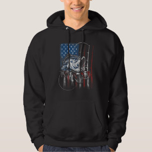 Moletom Pesca American Flag Vintage Tanque Usa Bass Fisher